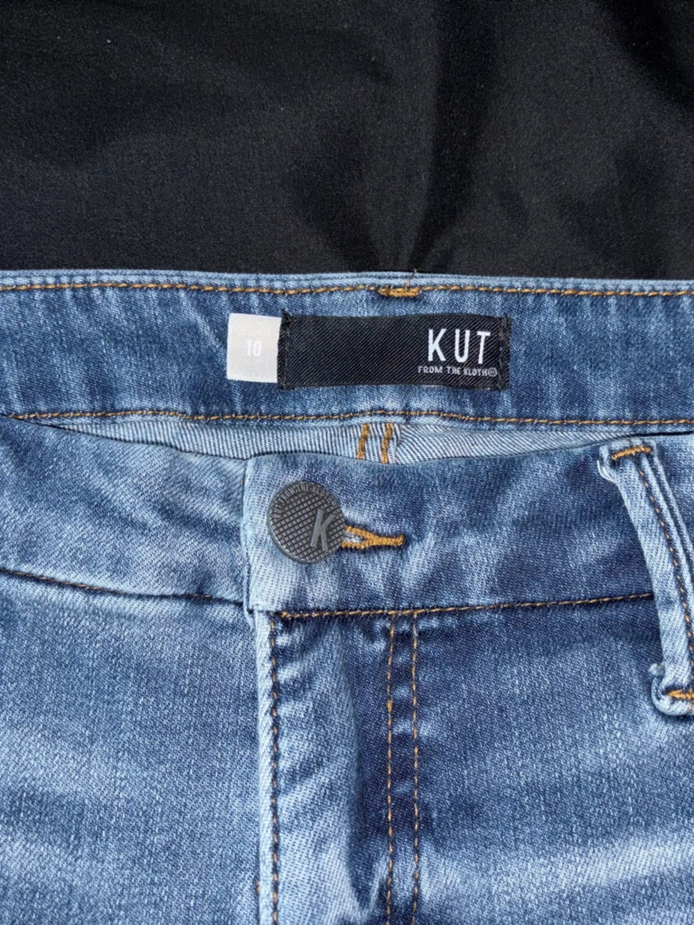 Kut from the Kloth Meg Fab Ab Wide-Leg High Rise - Medium Blue Wash - Picture 4 of 6